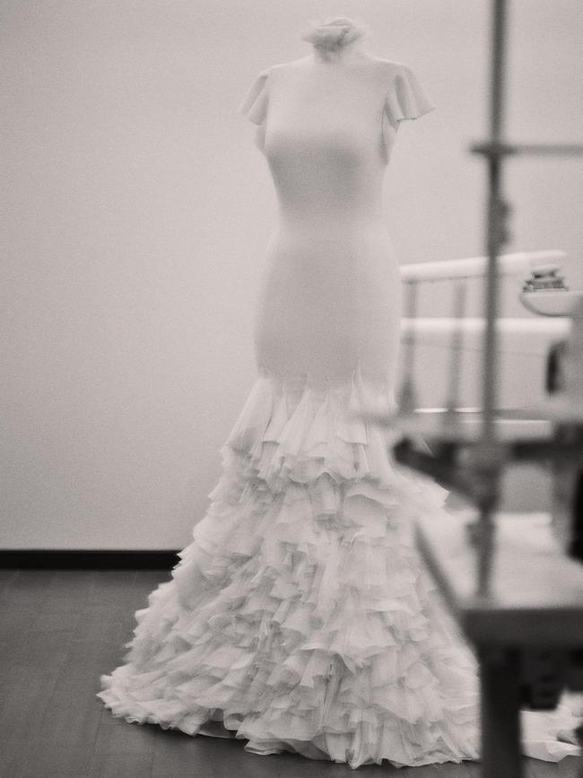 Jennifer Lopez’s wedding gown was designed by Ralph Lauren. Picture: Instagram