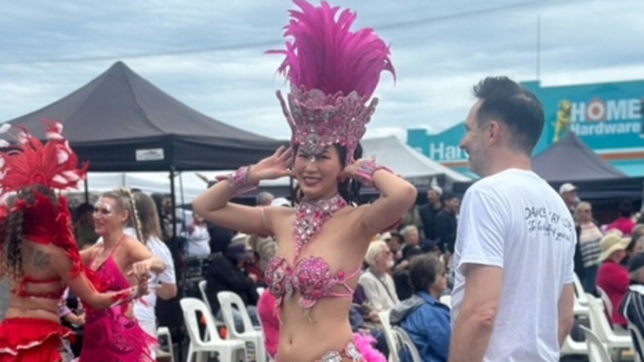 Showgirls took to the main stage.