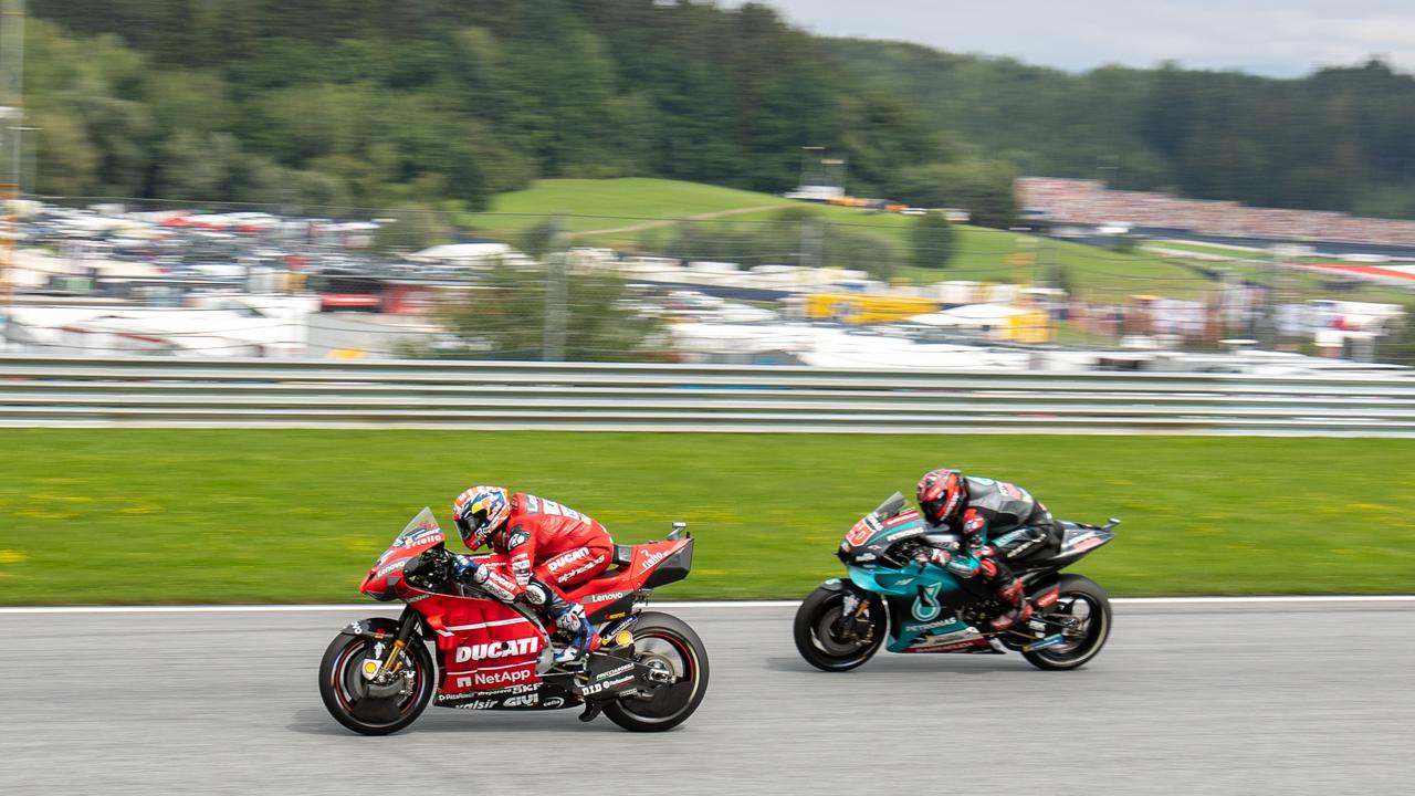 Dovizioso leads Quartararo at the Red Bull Ring.