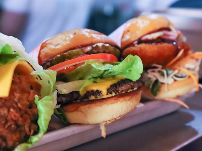 The hamburgers at Sunset Diner. Picture: Jenifer Jagielski