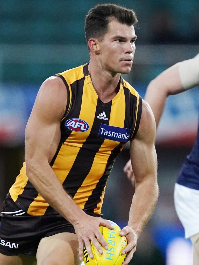 Fellow midfielder Jaeger O’Meara is another Hawk who could be up for trade.