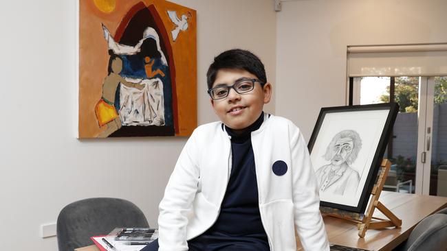 Viraj Tandon 9 in a finalist in the Young Archies awards. Picture: Toby Zerna