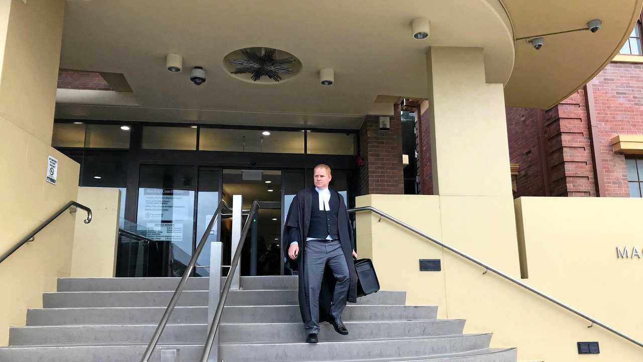 Mackay Barrister Scott McLennan leaves court after presenting the RSPCA in the case against Andrew Coleman, who bashed a dog in a sickening attack in North Mackay. Picture: Janessa Ekert