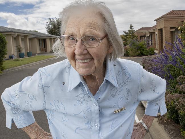 Elizabeth Baker is 100 years old and a resident of Victor Harbor . A study reveals the places you should live if you want to live to 100 based on data on age and lifestyle habits and two places in SA rank in the top 10 - Victor Harbor is number 2.  16th January 2025. Picture Brett Hartwig