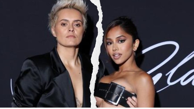 Celeb lesbian couple break up