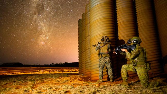 US Marines on a joint exercise at RAAF base Curtin in Western Australia.