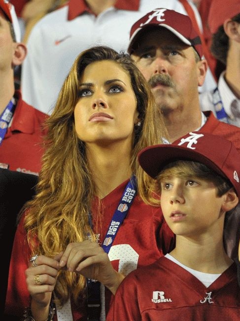 Miss Alabama Katherine Webb at the BSC college championship game.