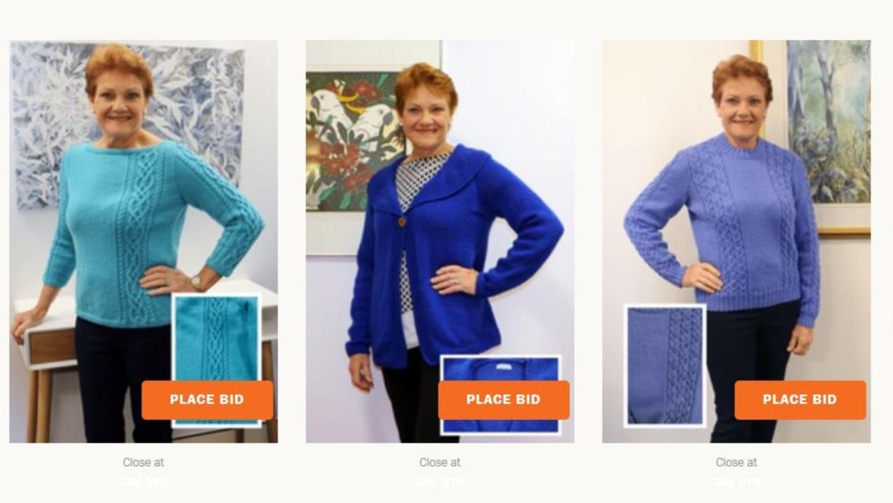 With a legal battle looming, Hanson announced last-month she would be selling sweaters to fund her defence.