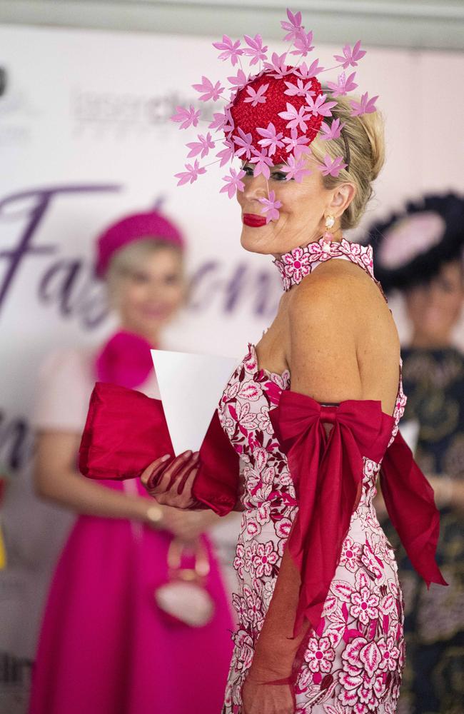 Fashions on the Field runner-up Leigh Quinlan at Weetwood raceday at Clifford Park, Saturday, September 28, 2024. Picture: Kevin Farmer