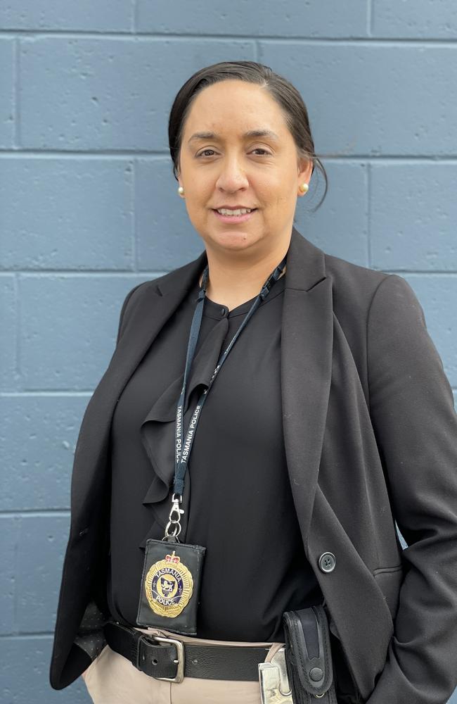 Tasmania Police Detective Taneka Starr assisted a man following a crocodile attack in a swimming hole in the Northern Territory. Picture: Tasmania Police