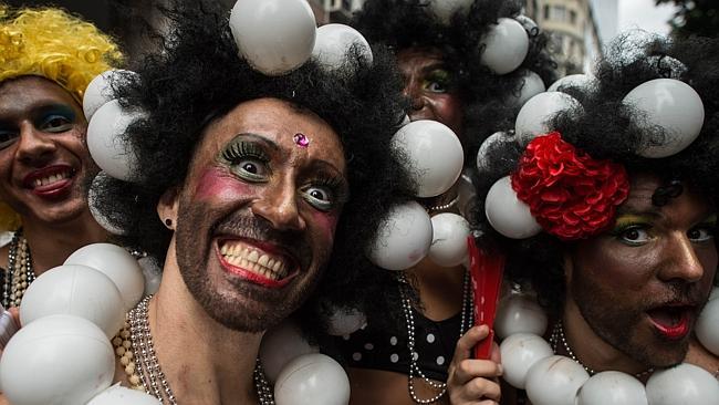 Revellers enjoy the &quot;Cordao da Bola Preta&quot; - Rio’s biggest street party.