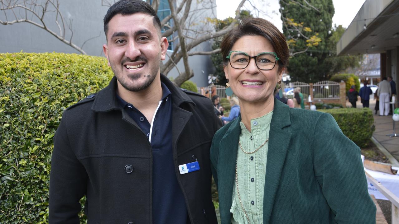 SUPPORT NEEDED: Yazidi man and CatholicCare TRAMS interpreter Nayif Rasho, pictured with CatholicCare CEO Kate Venables, says more funding needs to be given to help the 4000-strong Yazidi community in Toowoomba.