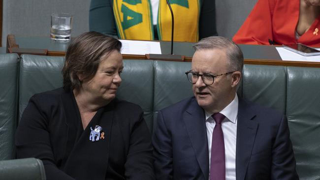 Anthony Albanese with Resouces Minister Madeleine King. Picture: NCA NewsWire / Gary Ramage