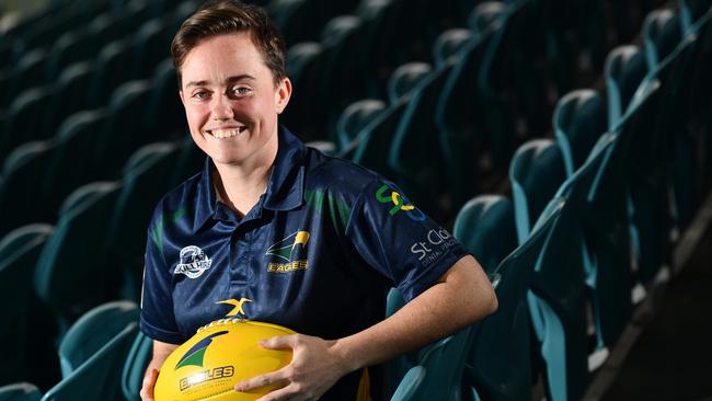 Eagles coach Tess Baxter is looking forward to the 2020 SANFLW season. Picture: AAP/ Keryn Stevens