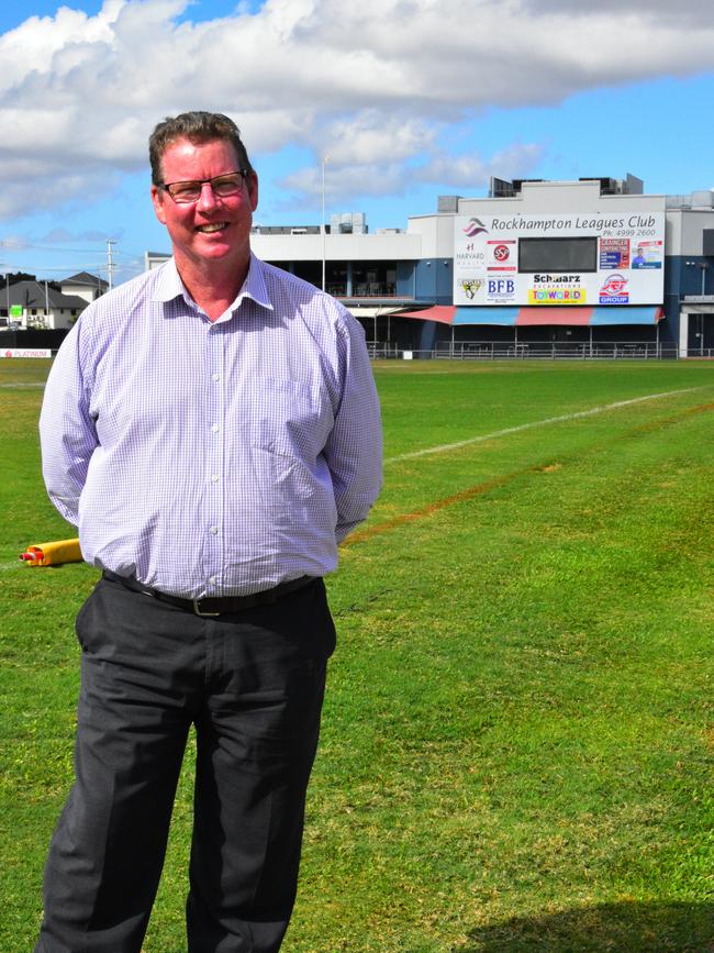 Rockhampton MP Barry O'Rourke at Browne Park.