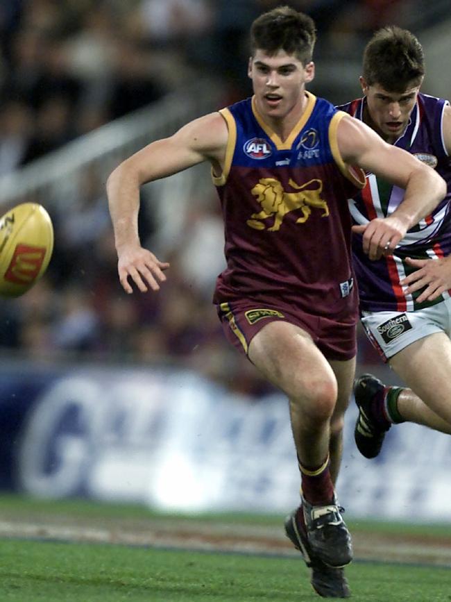 Fresh-faced Brisbane recruit Jonathan Brown in his debut season.