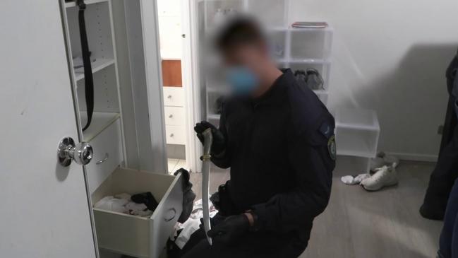 Police allege 54g of heroin was located in the Zahed’s underwear, which was seized along with $18,950 cash located at a nearby property. Picture: NSW Police