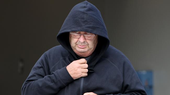 Brett Andrew Button pictured walking out of Cessnock police station after being granted bail. Picture: NCA NewsWire / Damian Shaw