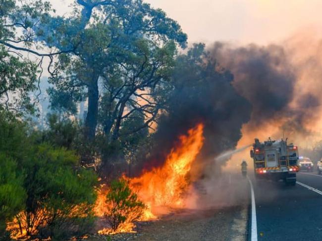 Firefighters have been working tirelessly while battling the Perth Hills bushfire. Picture: Supplied by DFES via Incident Photographer Morten Boe via NCA NewsWire