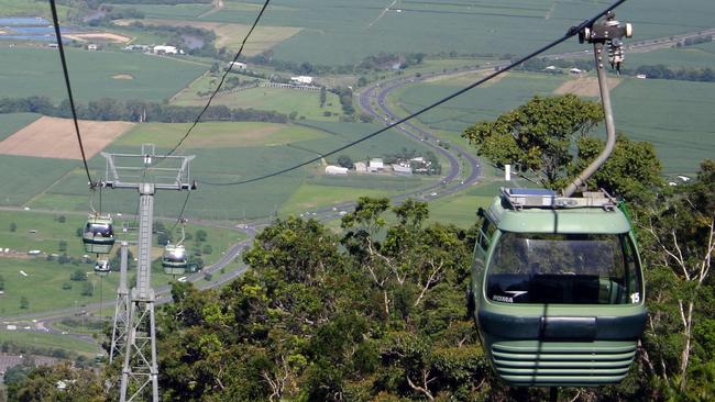 The cableway being investigated by Gold Coast City Council would likely be similar to the Skyrail Rainforest Cableway at Cairns.