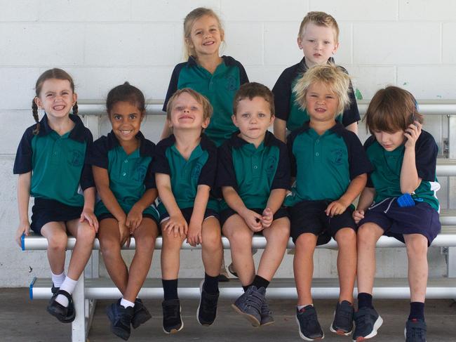 Elliott Heads State School<br/>Back row from left: Lace, Cruz Forrester.<br/>Front row from left: Maia Geddes, Rita Nona, Oscar, Raiden, Jude, Tyler English