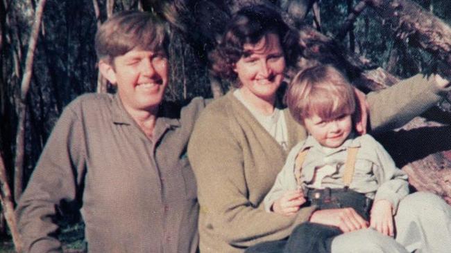 Griffith anti-drug campaigner Donald Mackay with his wife Barbara and son James, 3, pictured just weeks before his July 15, 1977 murder. Picture: Supplied