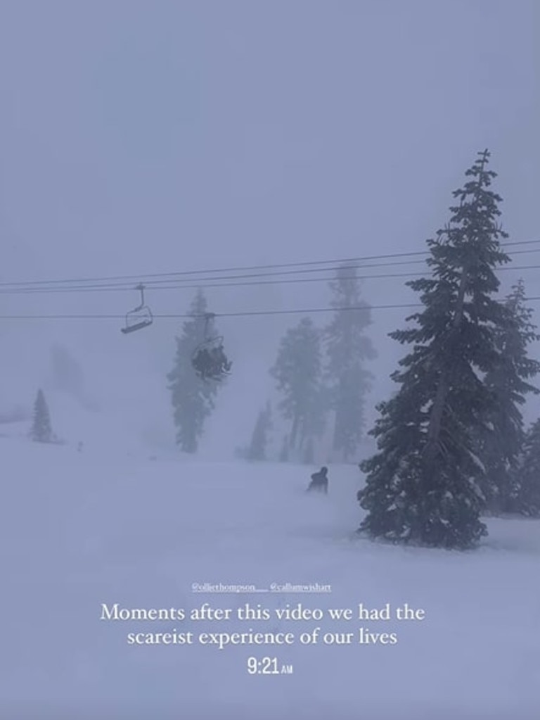 A snap taken just moments before the avalanche occurred. Picture: Instagram (hannahsugerwoman)