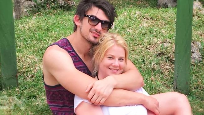 Scott Broadbridge pictured with his fiancee, Cassie Sainsbury. Picture: Supplied/Seven.