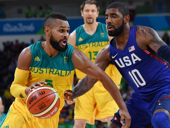 Australian guard Patty Mills was on fire v Team USA.