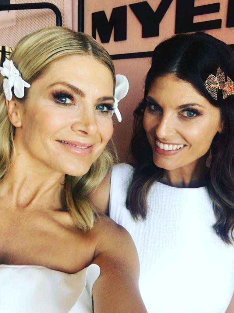 Oaks Day 2016 via social media ... Natalie Bassingthwaighte and Zoë Ventoura. Picture: Instagram