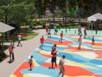 A council report revealed the enhanced play area will feature sensory and accessible play features, a multipurpose court, youth play equipment and a Ninja Warrior course.