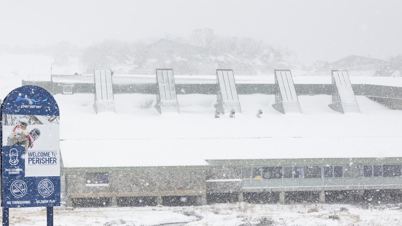 Snow has fallen for the first time this season at Perisher. Picture: Perisher