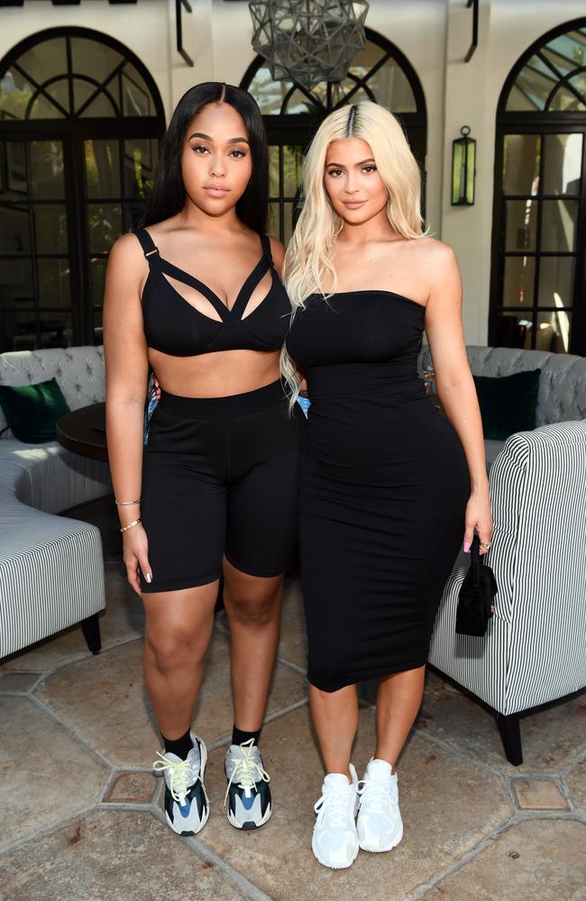 Her best friend Jordyn Woods has been caught in a “cheating” scandal with her sister Khloe’s boyfriend and father of her baby. Picture: Getty Images