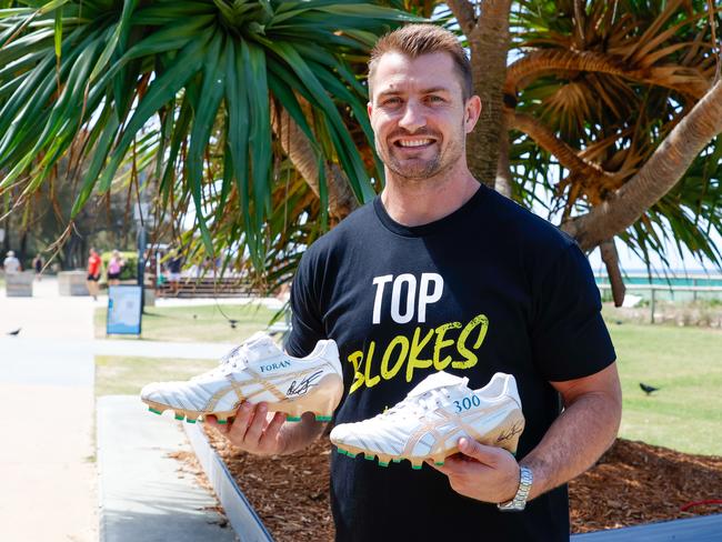 Kieran Foran will auction his Asics Lethal Testimonial boots.