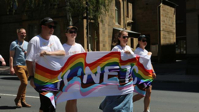 TasPride pride march Hobart 2025. Picture: Elise Kaine