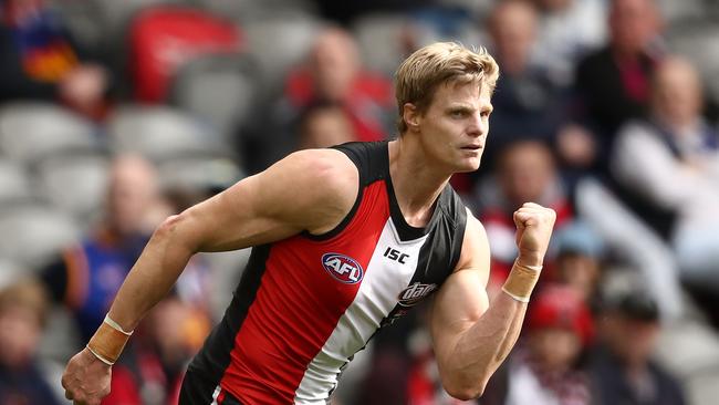 Nick Riewoldt ran his opponents ragged.