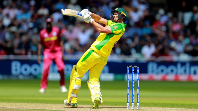 Nathan Coulter-Nile top-scored for Australia in their gutsy win over West Indies.