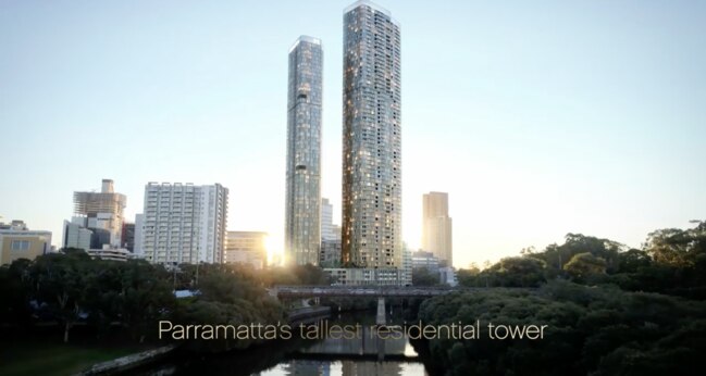 An artist impression of 180 George St, Parramatta.