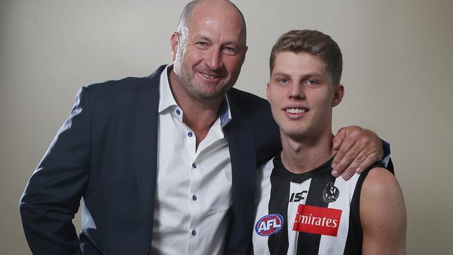 Craig Kelly’s son Will was drafted by Collingwood in 2018. Picture: Michael Klein