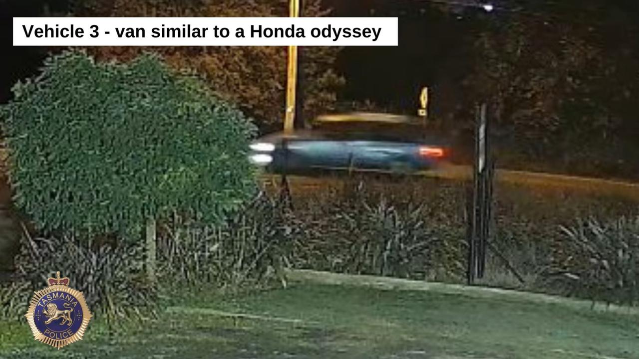 The third vehicle of interest is a van, similar to a Honda Odyssey. Picture: Tasmania Police