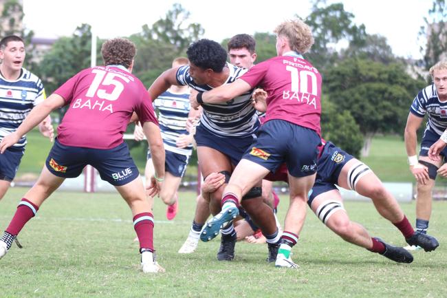 Vaiuta Latu pictured playing for Brothers’ Colts 1 side earlier this year.