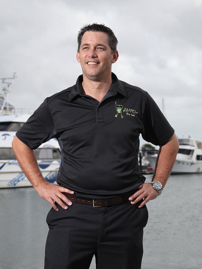 Marine scientist Gareth Phillips is also the CEO of the Association of Marine Park Tourism Operators. Picture: Brendan Radke