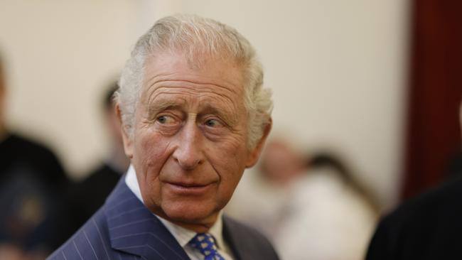 Prince Charles meets people from the community as he visits the Ukrainian Catholic Cathedral in London. Picture: Getty Images