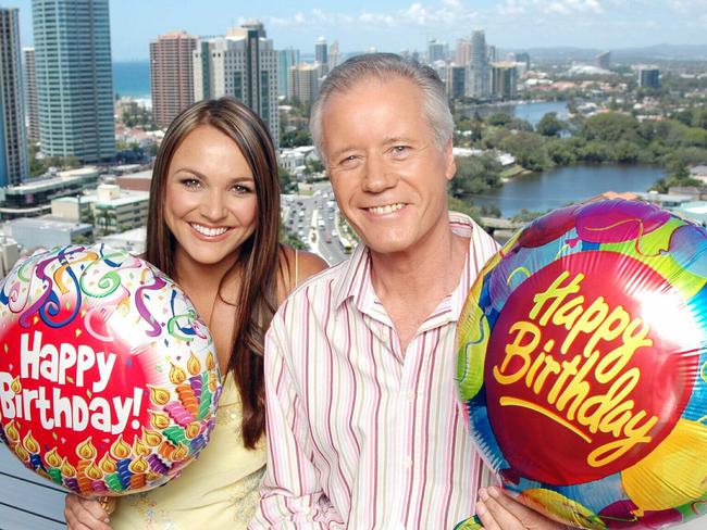 Channel Nine Gold Coast News presenters Natalie Gruzlewski and Rob Readings.