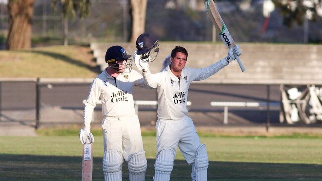 James Martinich celebrates his century. Picture: Jon Thiele