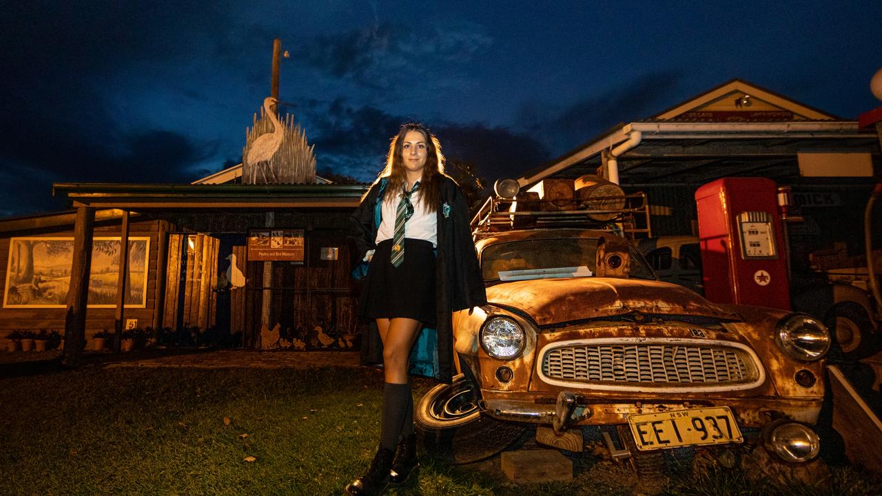 Halloween at Caboolture Historical village. Nikita Lis, of Kedron. Picture: Dominika Lis