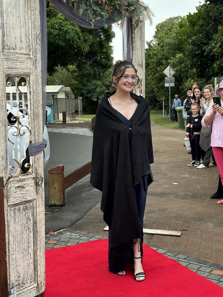 Kaitee Grembowski arrives at the formal.