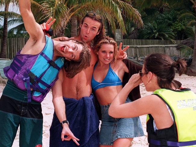 Nic Testoni, Ben Unwin, Belinda Emmett and Kristy Wright in 1997.