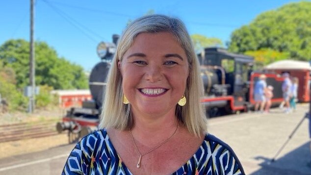 Mary Valley Rattler general manager Linda Barry celebrating the train's special milestone.