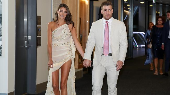 Jack and Charlotte Viney. Picture: Matt Turner/AFL Photos/Getty Images.